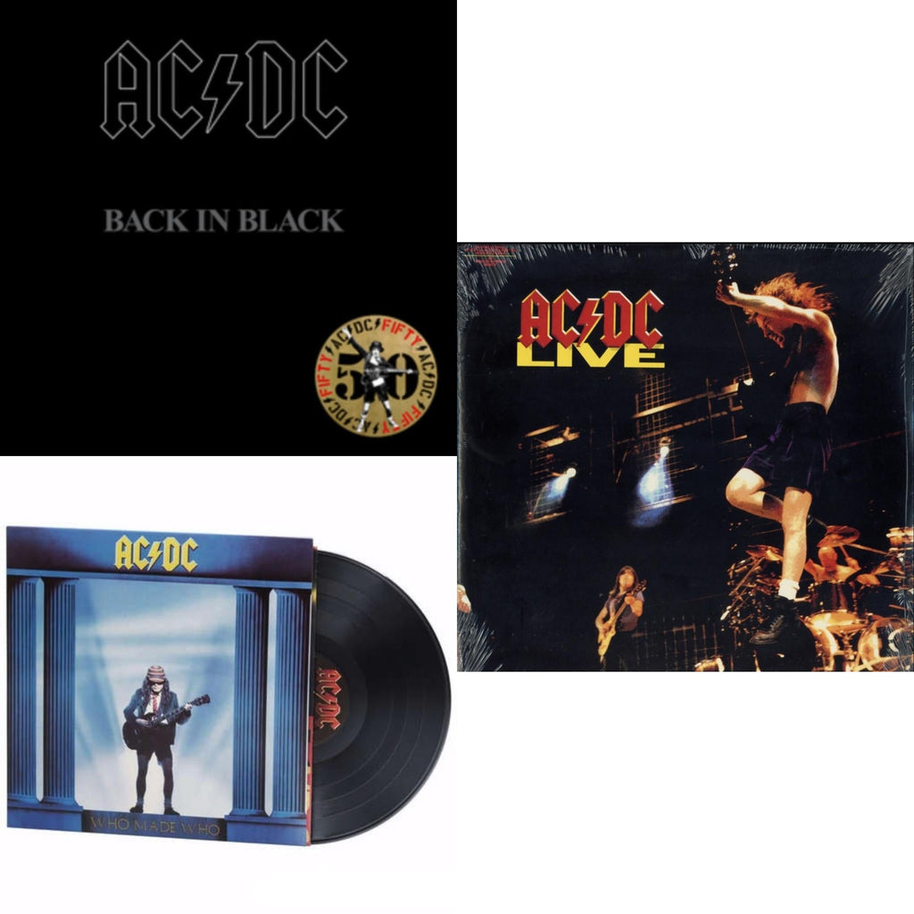 Back In Black (Gold Metallic LP Vinyl) & Who Made Who (180G) & Live (2LP/180G)