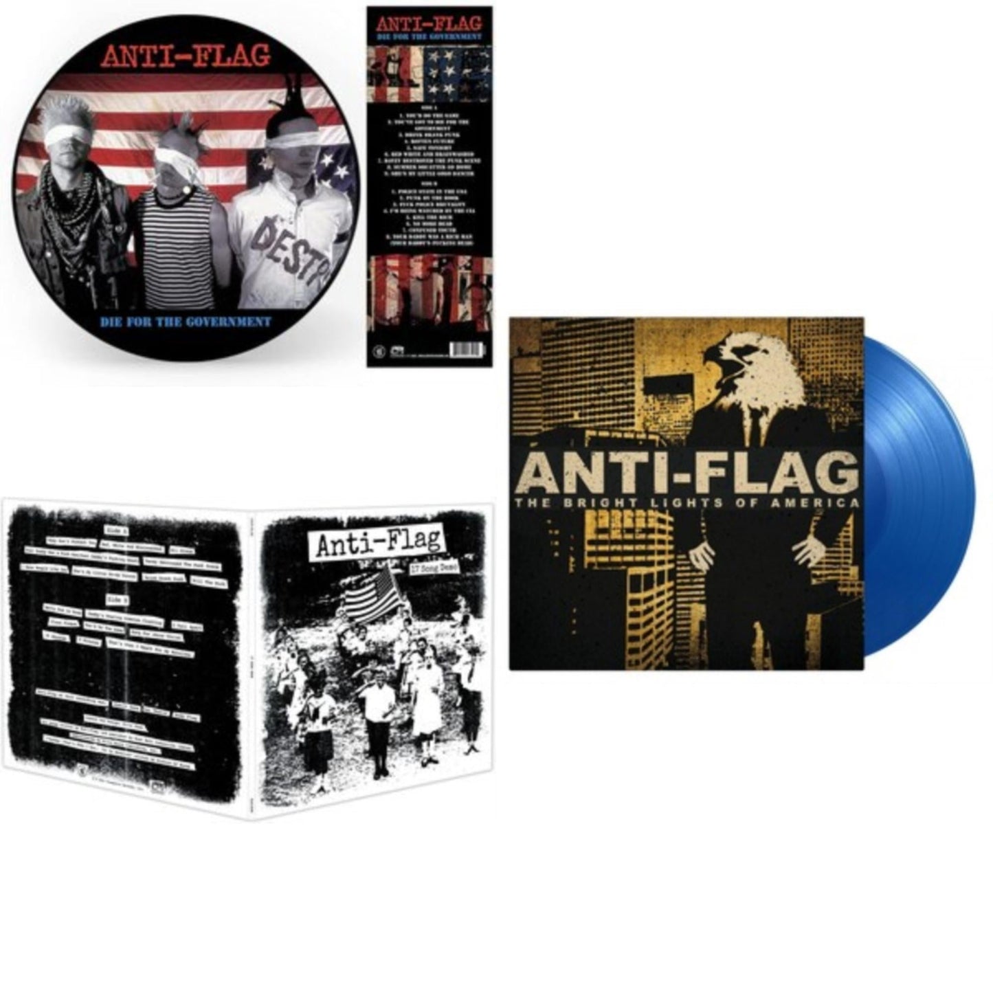 This is a 3 LP Vinyl SKU bundle.
1.This LP Vinyl is brand new.Format: LP VinylMusic Style: PunkThis item's title is: Die For The Government (Picture Disc)Artist: Anti-FlagLabel: NEW RED ARCHIVESBarcode: 889466265914Release Date: 2/25/2022
2.This LP Vinyl is brand new.