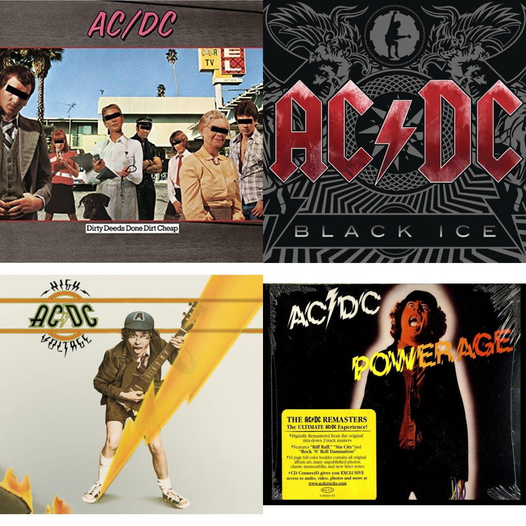High Voltage & Dirty Deeds Done Dirt Cheap & Powerage & Black Ice