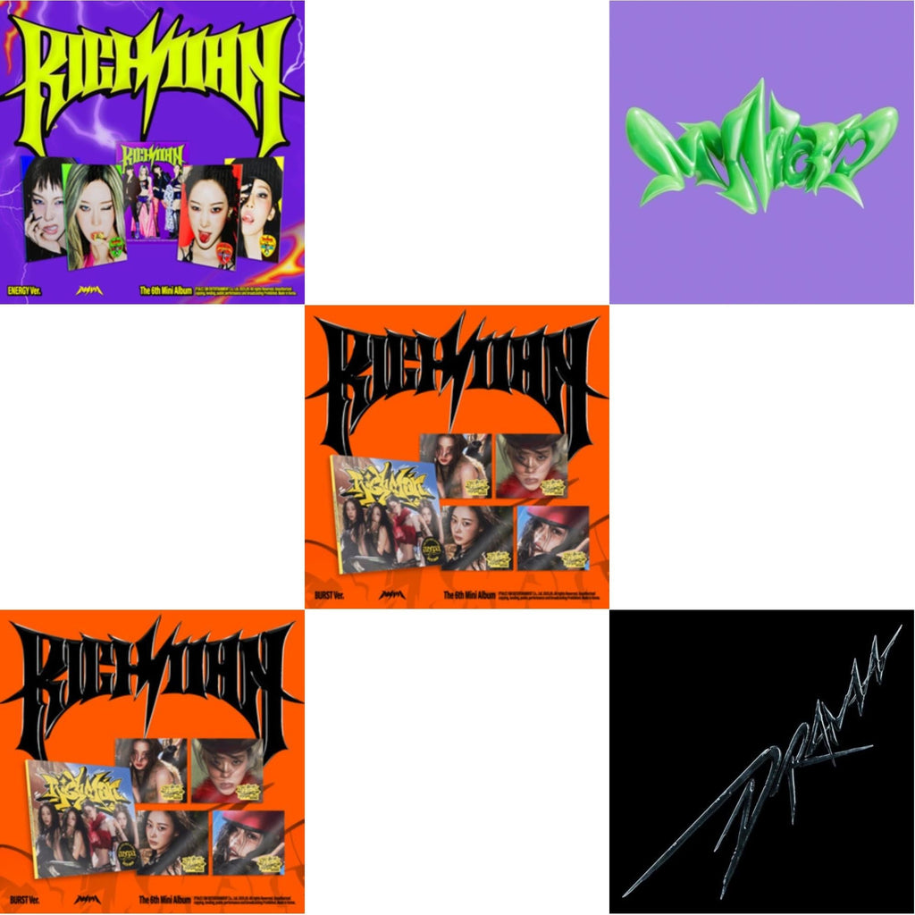 Rich Man (6Th Mini Album) (Energy Ver.) (Giselle Version) & Rich Man (6Th Mini Album) (Burst Ver.) (Giselle Version) & Rich Man (6Th Mini Album) (Burst Ver.) (Ningning Version) & My World (3Rd Mini Album/Tabloid Version) & Drama (4Th Mini Album/Version C)