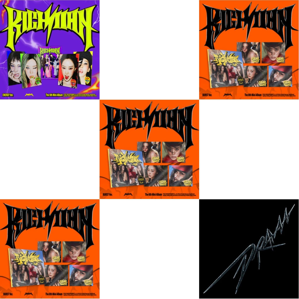 Rich Man (6Th Mini Album) (Energy Ver.) (Group Version) & Rich Man (6Th Mini Album) (Burst Ver.) (Karina Version) & Rich Man (6Th Mini Album) (Burst Ver.) (Winter Version) & Rich Man (6Th Mini Album) (Burst Ver.) (Giselle Version)