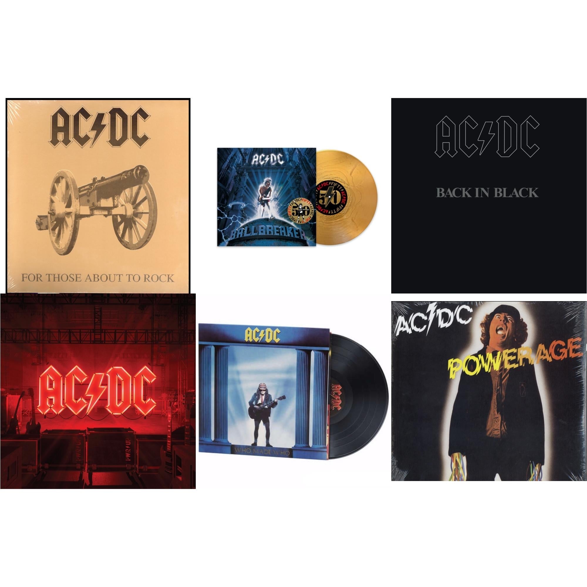 This is a 6 LP Vinyl SKU bundle.
1.This LP Vinyl is brand new.Format: LP VinylMusic Style: Hard RockThis item's title is: Power Up (180G/Gatefold Jacket/Inner Sleeve)Artist: Ac/DcLabel: COLUMBIABarcode: 194397255614Release Date: 11/13/2020
2.This LP Vinyl is brand new.