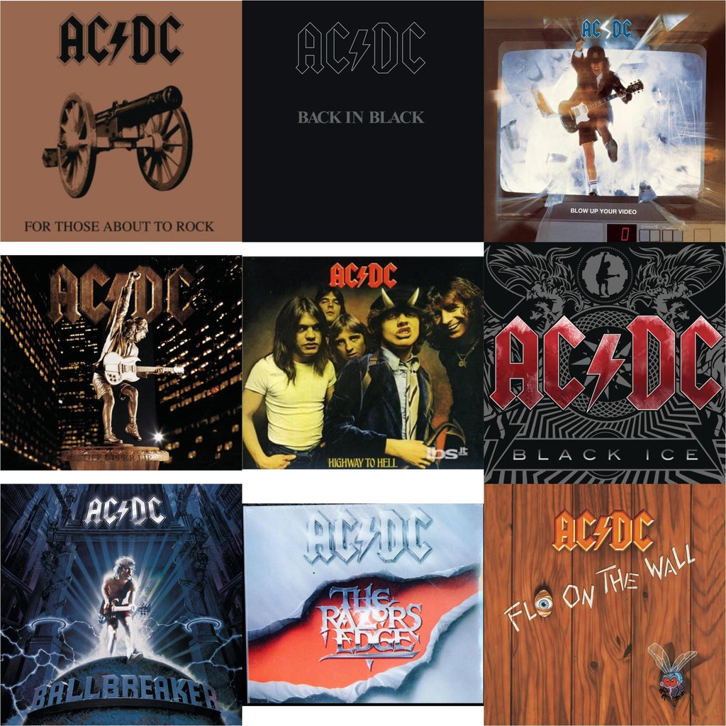 Highway To Hell & Back In Black & For Those About To Rock & Razor's Edge & Black Ice & Ballbreaker & Stiff Upper Lip & Blow Up Your Video & Fly On The Wall
