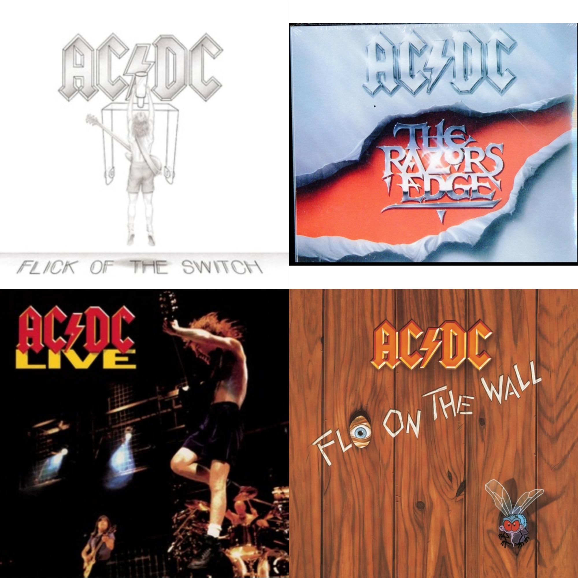 Flick Of The Switch & Razor's Edge & Live & Fly On The Wall
