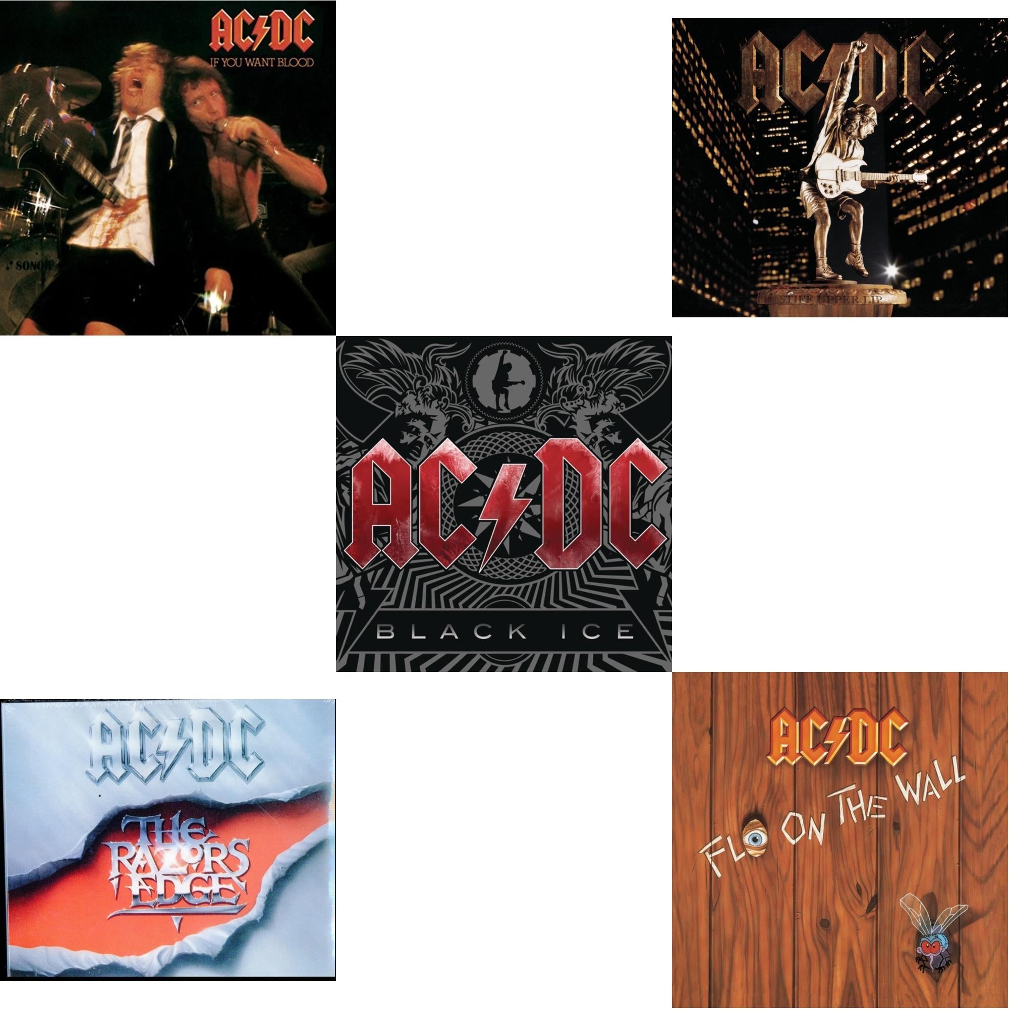 If You Want Blood You've Got It & Razor's Edge & Black Ice & Stiff Upper Lip & Fly On The Wall