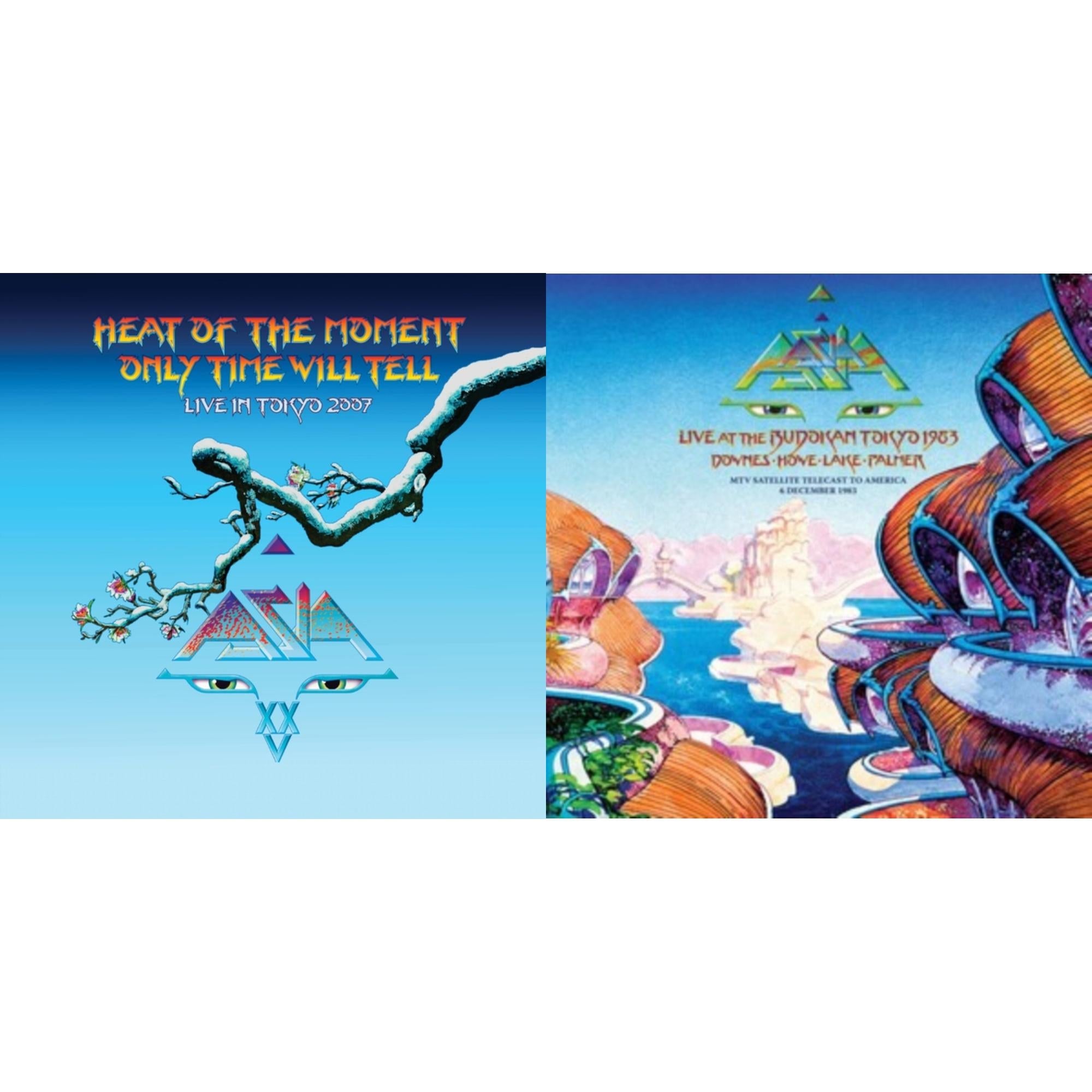 Asia In Asia - Live At The Budokan, Tokyo, 1983 (Deluxe Box Set/2LP/2CD/Blu-Ray/Etc.) & Heat Of The Moment, Live In Tokyo, 2007