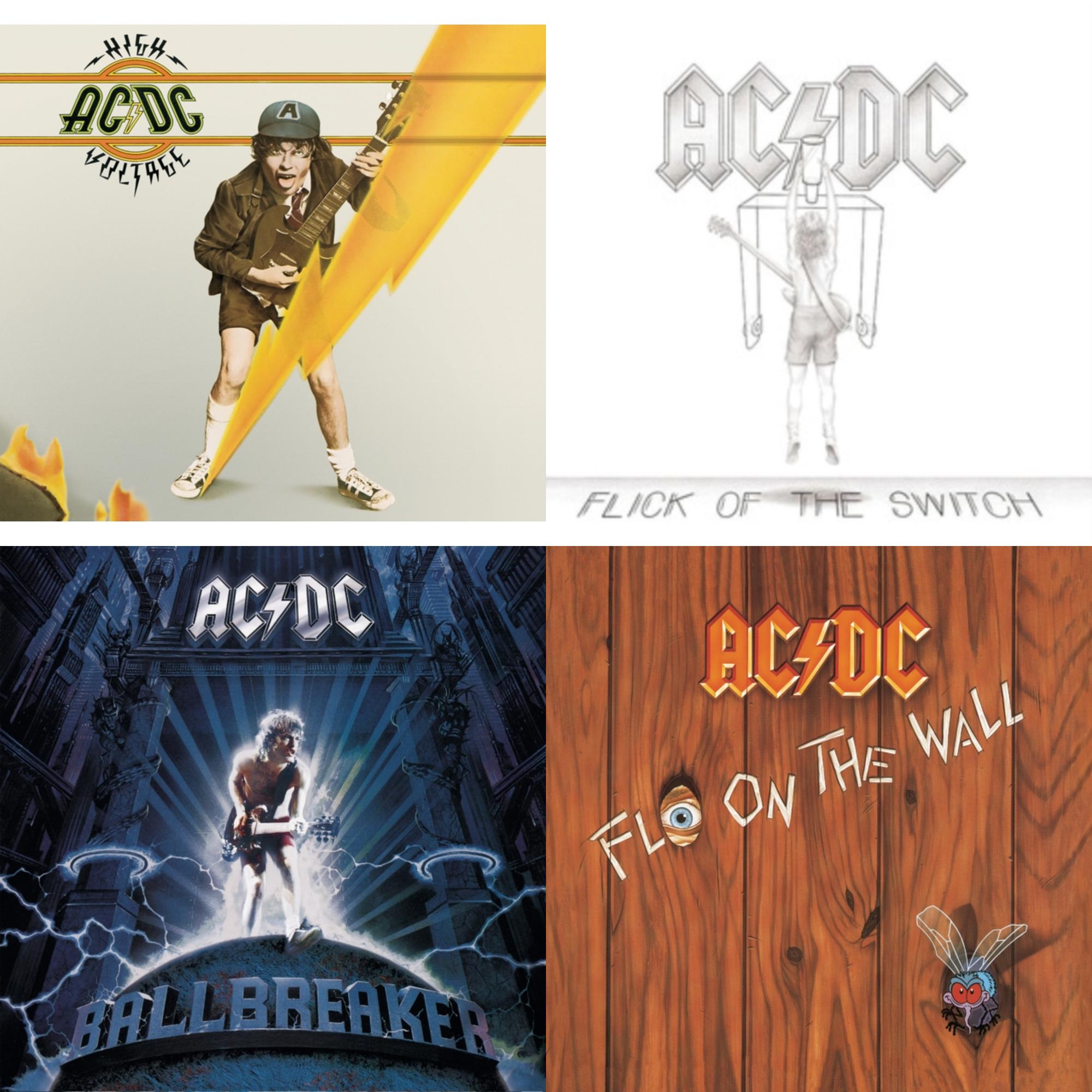 High Voltage & Flick Of The Switch & Ballbreaker & Fly On The Wall