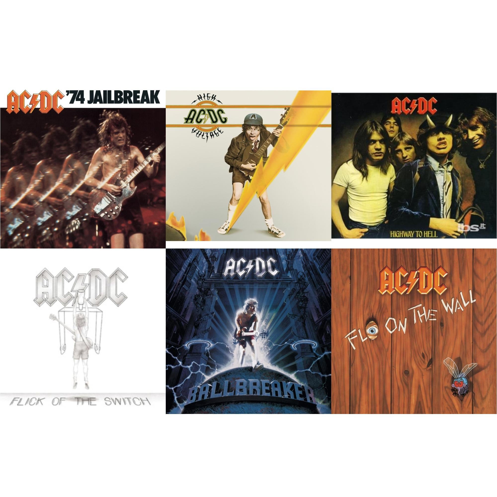 74 Jailbreak & High Voltage & Highway To Hell & Flick Of The Switch & Ballbreaker & Fly On The Wall