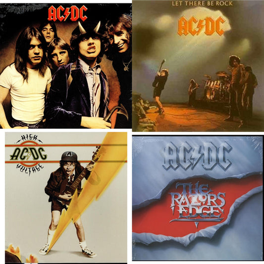 This is a 4 LP Vinyl SKU bundle.
1.This LP Vinyl is brand new.Format: LP VinylMusic Style: Hard RockThis item's title is: Highway To Hell (180G)Artist: Ac/DcLabel: LEGACYBarcode: 696998020610Release Date: 10/14/2003
2.This LP Vinyl is brand new.