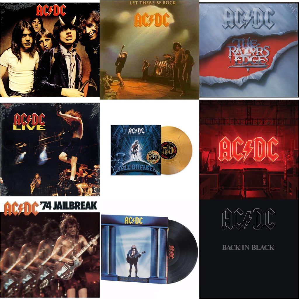 This is a 9 LP Vinyl SKU bundle.
1.This LP Vinyl is brand new.Format: LP VinylMusic Style: Hard RockThis item's title is: Power Up (180G/Gatefold Jacket/Inner Sleeve)Artist: Ac/DcLabel: COLUMBIABarcode: 194397255614Release Date: 11/13/2020
2.This LP Vinyl is brand new.