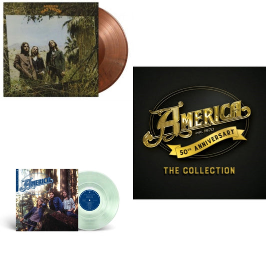 This is a 3 LP Vinyl SKU bundle.
1.This LP Vinyl is brand new.Format: LP VinylMusic Style: Soft RockThis item's title is: Hat Trick (Limited/Orange & Black Mixed/180G)Artist: AmericaLabel: MUSIC ON VINYLBarcode: 8719262020429Release Date: 12/3/2021
2.This LP Vinyl is brand new.