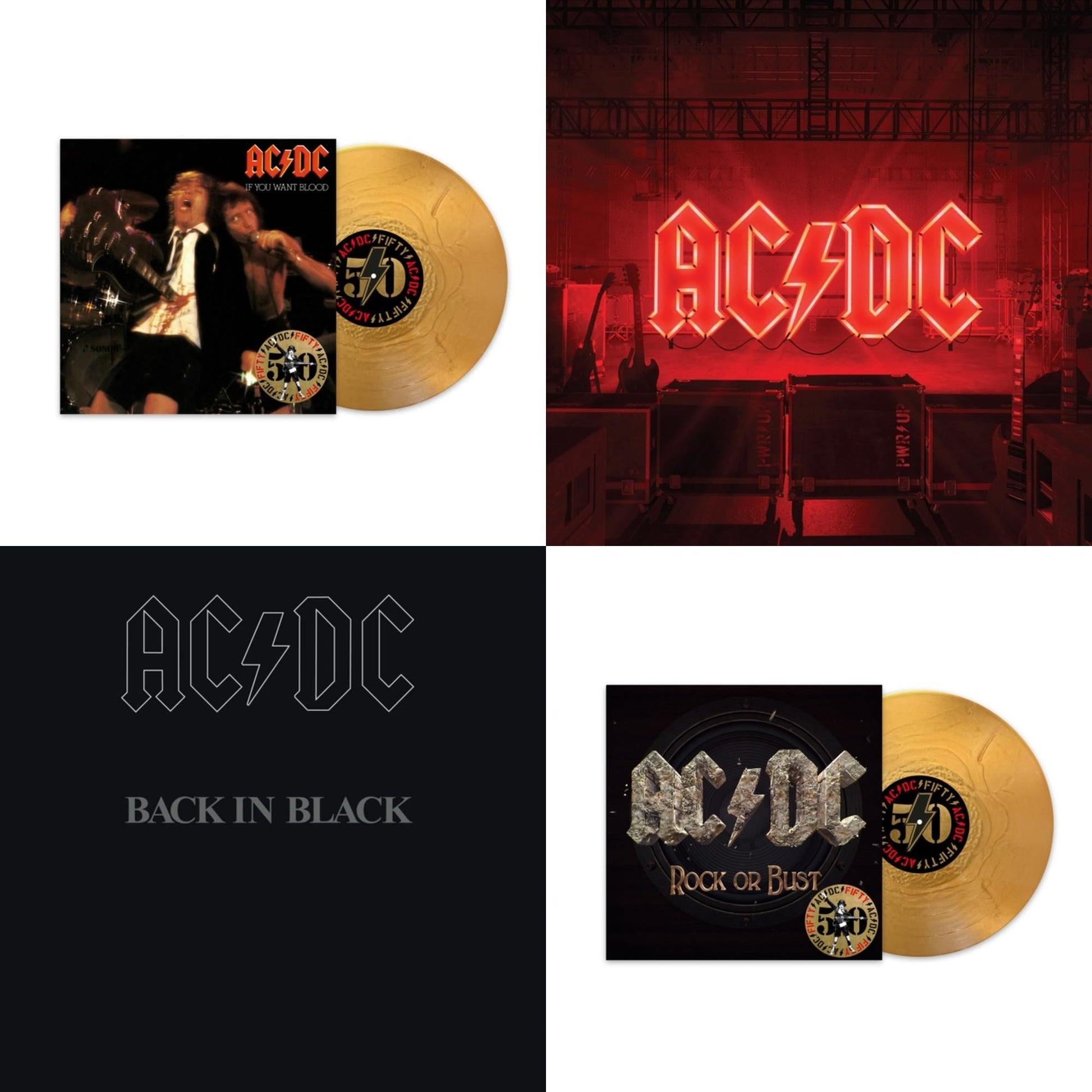 This is a 4 LP Vinyl SKU bundle.
1.This LP Vinyl is brand new.Format: LP VinylThis item's title is: If You Want Blood You’Ve Got It (50Th Anniversary/Gold Color LP Vinyl)Artist: Ac/DcBarcode: 196588733413Release Date: 6/21/2024
2.This LP Vinyl is brand new.