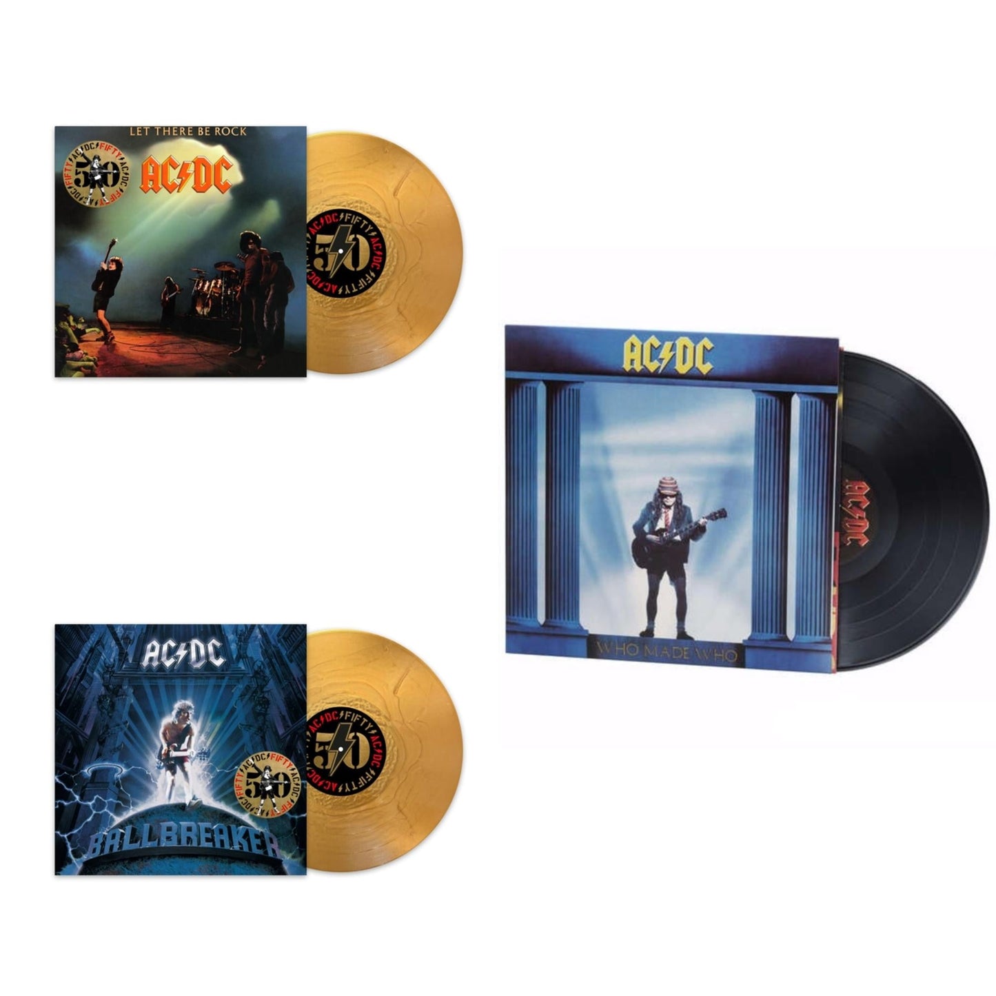 This is a 3 LP Vinyl SKU bundle.
1.This LP Vinyl is brand new.Format: LP VinylThis item's title is: Let There Be Rock (50Th Anniversary/Gold Color LP Vinyl)Artist: Ac/DcBarcode: 196588733314Release Date: 6/21/2024
2.This LP Vinyl is brand new.