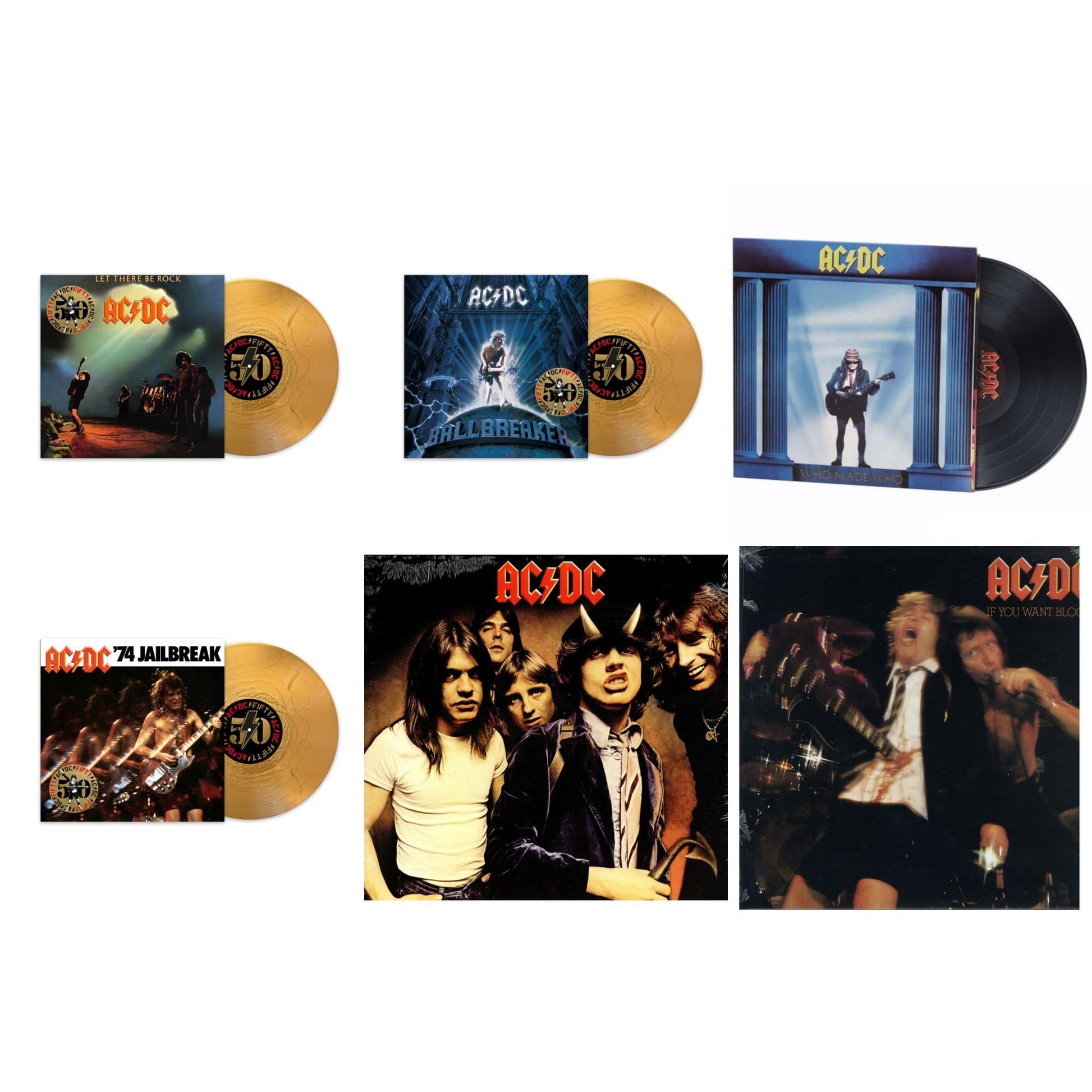 This is a 6 LP Vinyl SKU bundle.
1.This LP Vinyl is brand new.Format: LP VinylThis item's title is: Let There Be Rock (50Th Anniversary/Gold Color LP Vinyl)Artist: Ac/DcBarcode: 196588733314Release Date: 6/21/2024
2.This LP Vinyl is brand new.