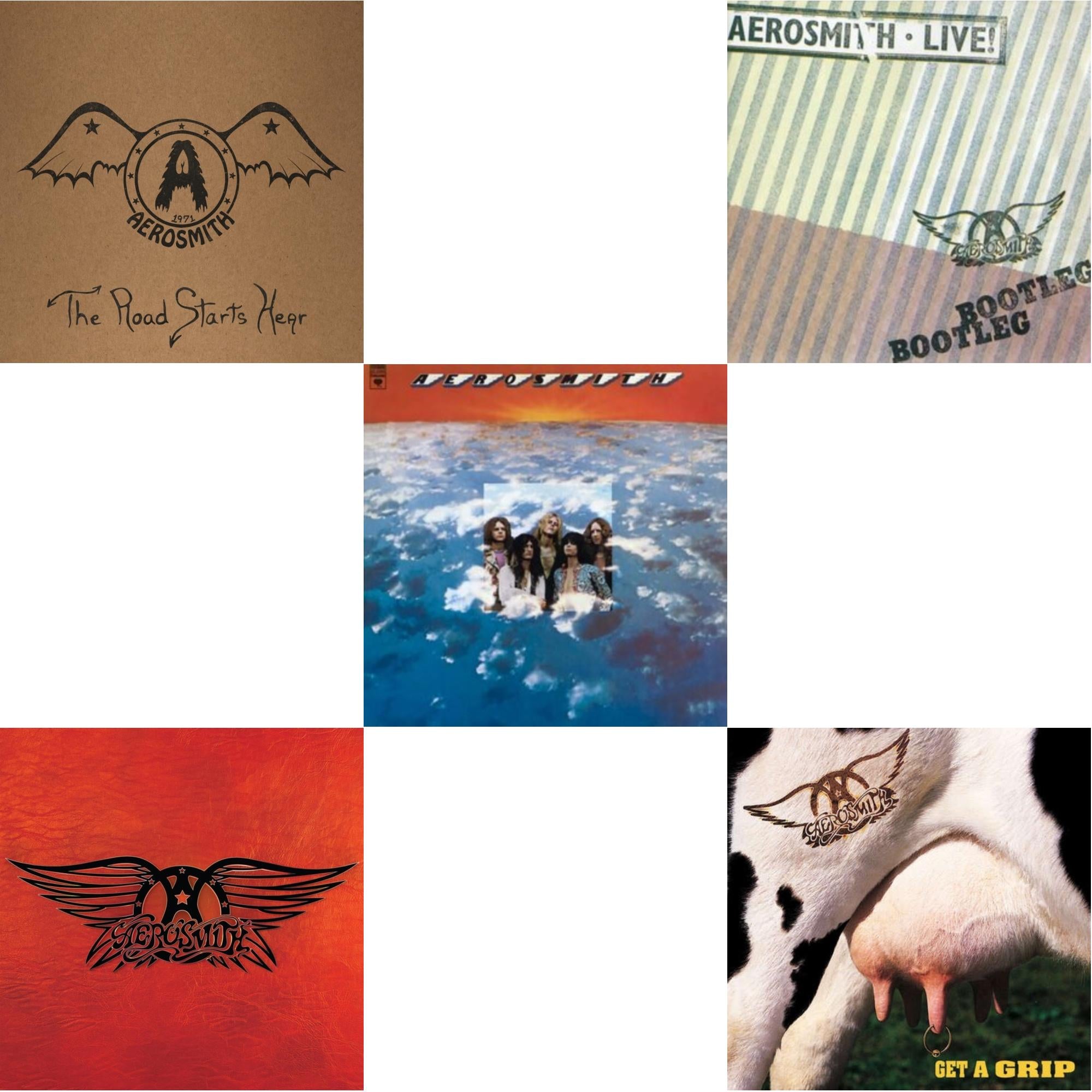1971: The Road Starts Here & Greatest Hits & Aerosmith & Live! Bootleg (2LP) & Get A Grip