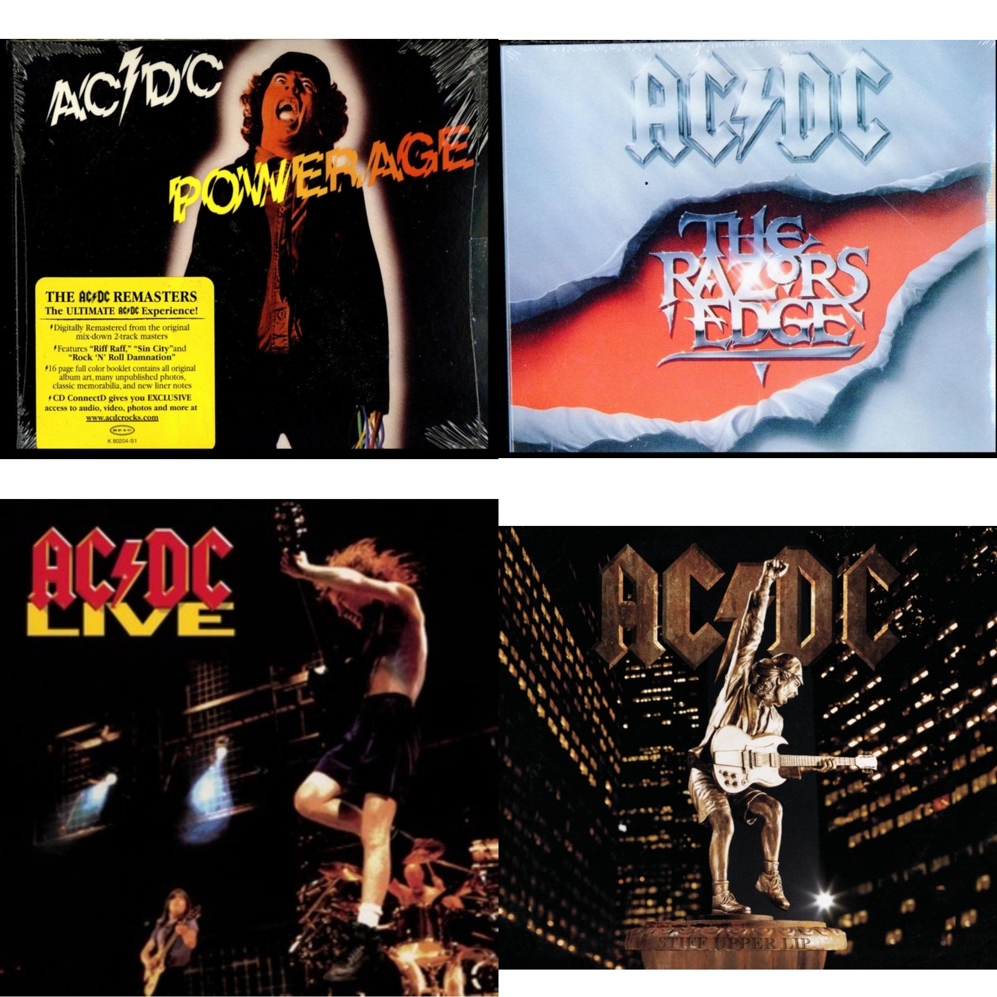 Powerage & Razor's Edge & Live & Stiff Upper Lip