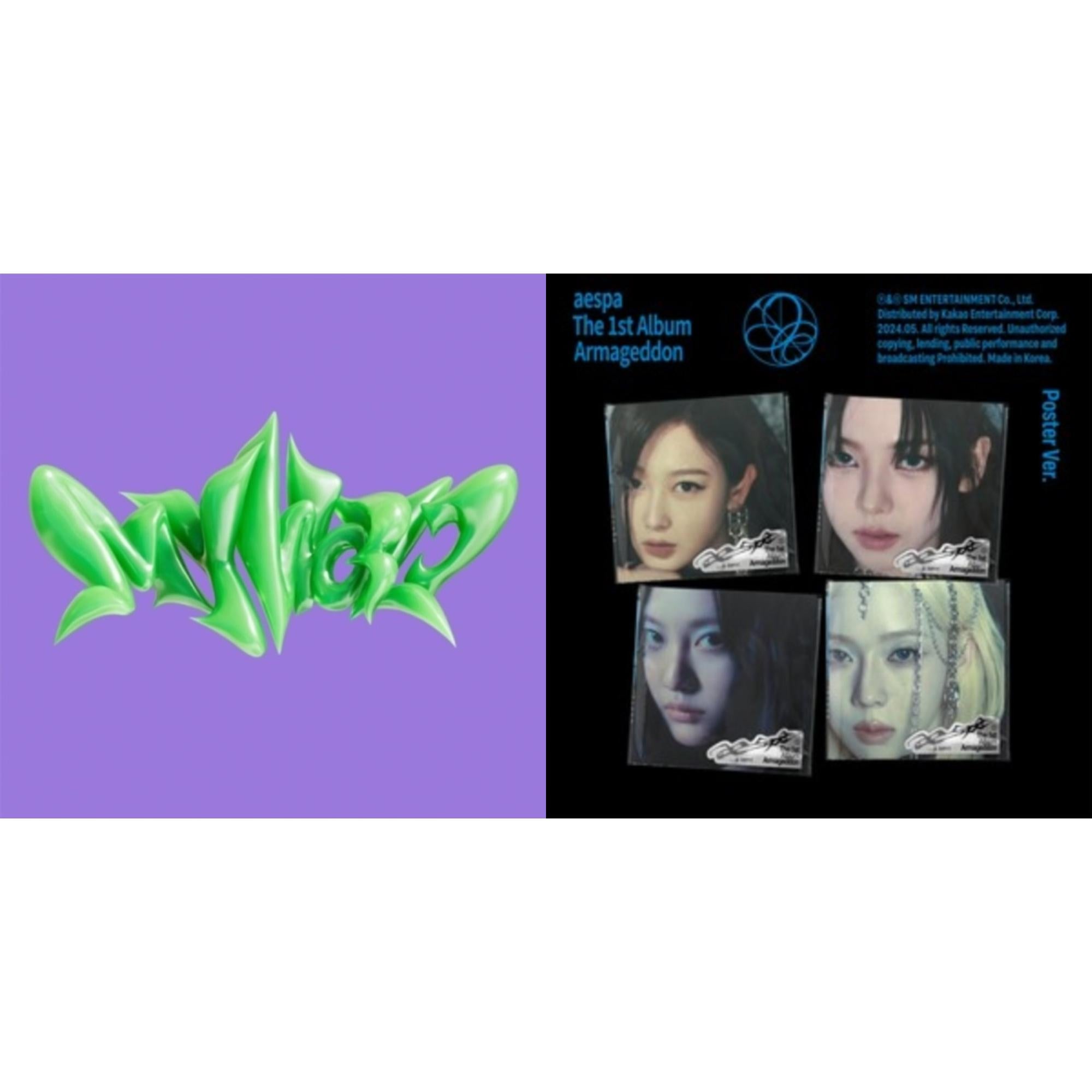 Armageddon - 1St Album (Poster Ver.) & My World (3Rd Mini Album/Tabloid Version)