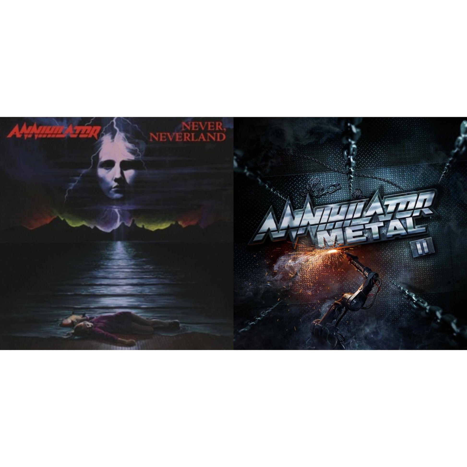 This is a 2 LP Vinyl SKU bundle.
1.This LP Vinyl is brand new.Format: LP VinylMusic Style: Speed MetalThis item's title is: Never, Neverland (180G)Artist: AnnihilatorLabel: MUSIC ON VINYLBarcode: 8719262023451Release Date: 5/27/2022
2.This LP Vinyl is brand new.