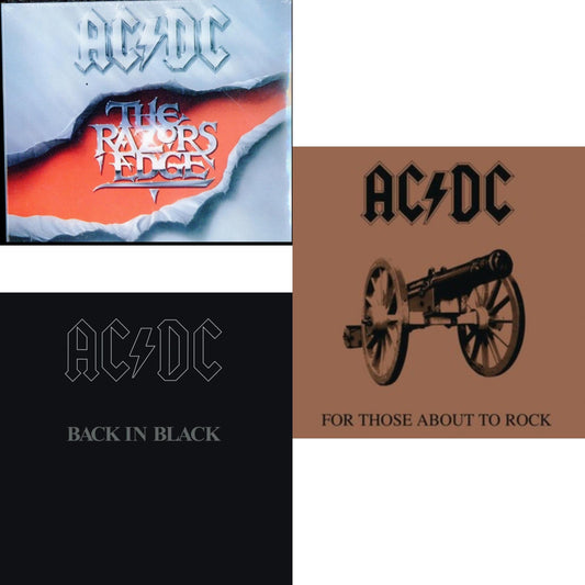 This is a 3 CD SKU bundle.
1.This CD is brand new.Format: CDMusic Style: Hard RockThis item's title is: Razor's EdgeArtist: Ac/DcLabel: LEGACYBarcode: 696998021327Release Date: 4/29/2003
2.This CD is brand new.