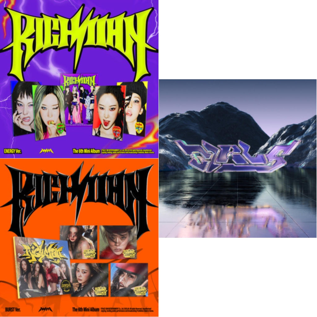 Rich Man (6Th Mini Album) (Energy Ver.) (Giselle Version) & Rich Man (6Th Mini Album) (Burst Ver.) (Giselle Version) & Girls (Digipak Ver.)