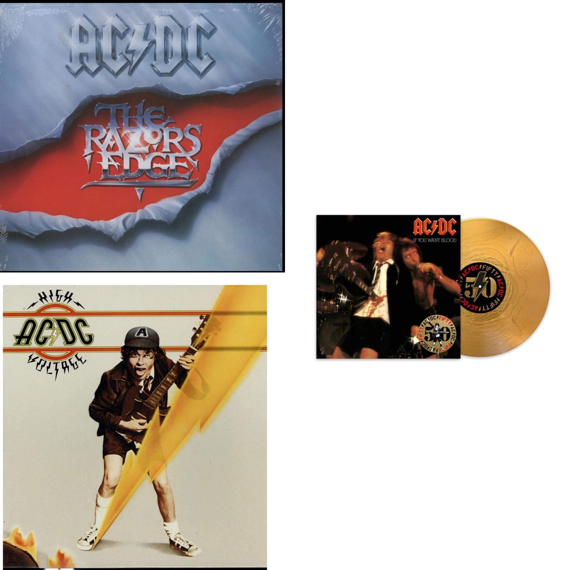 This is a 3 LP Vinyl SKU bundle.
1.This LP Vinyl is brand new.Format: LP VinylMusic Style: Hard RockThis item's title is: Razor’S Edge (180G)Artist: Ac/DcLabel: LEGACYBarcode: 696998021310Release Date: 10/14/2003
2.This LP Vinyl is brand new.