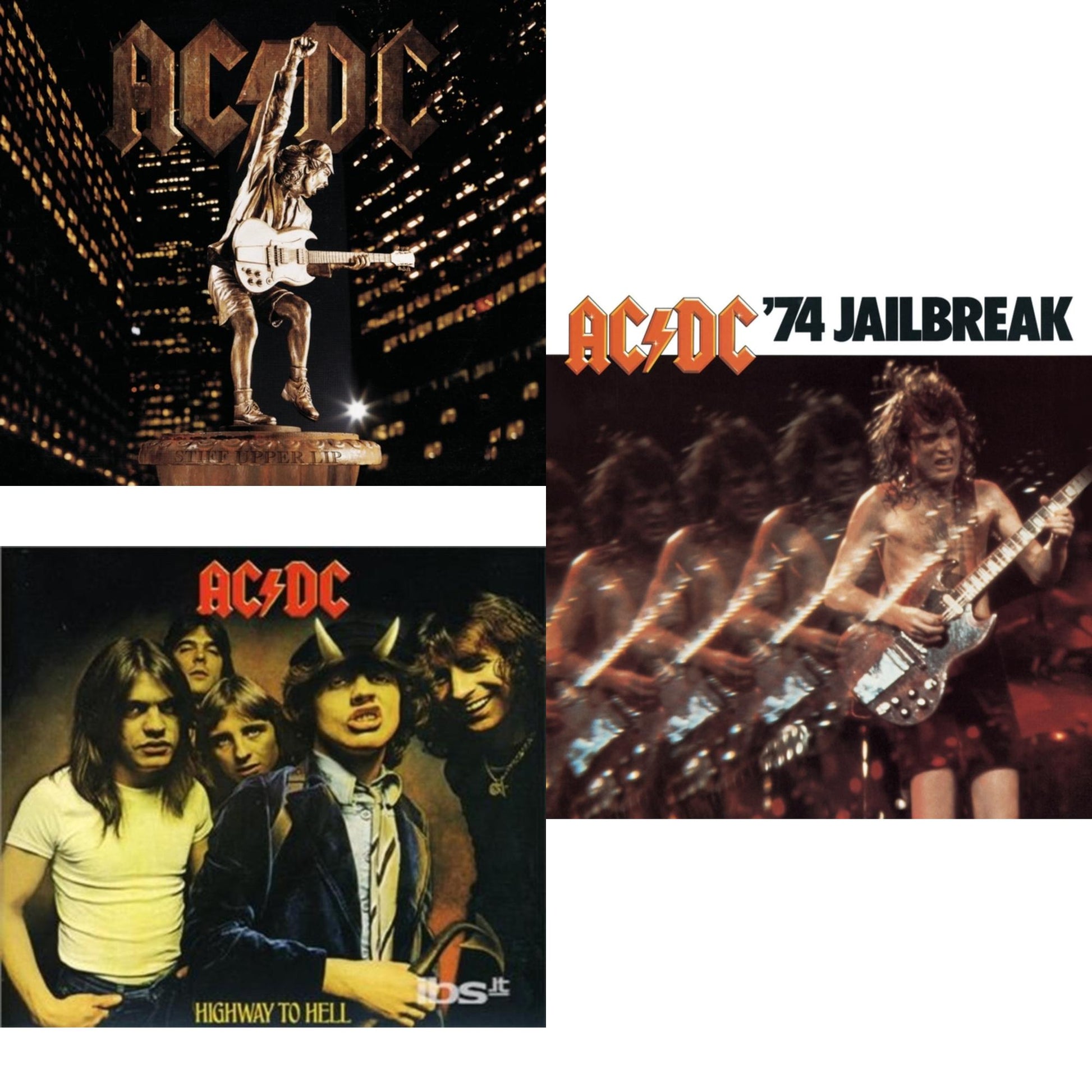 This is a 3 CD SKU bundle.
1.This CD is brand new.Format: CDMusic Style: Hard RockThis item's title is: Stiff Upper LipArtist: Ac/DcLabel: LEGACYBarcode: 888750383327Release Date: 9/26/2014
2.This CD is brand new.