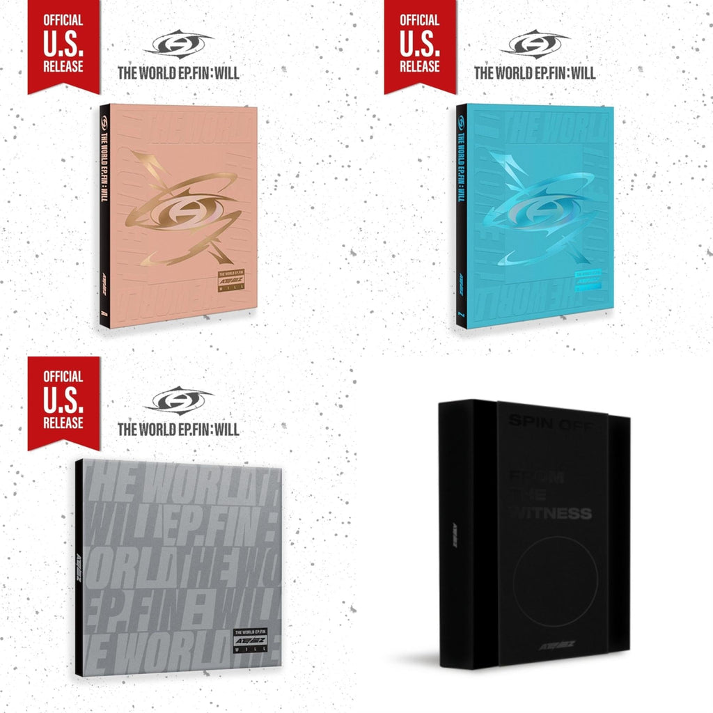This is a 4 CD SKU bundle.
1.This CD is brand new.Format: CDThis item's title is: World Ep.Fin : Will - (A Ver.) (Us Basic)Artist: AteezBarcode: 810141850675Release Date: 12/1/2023
2.This CD is brand new.Format: CDThis item's title is: World Ep.Fin : Will - (Z Ver.