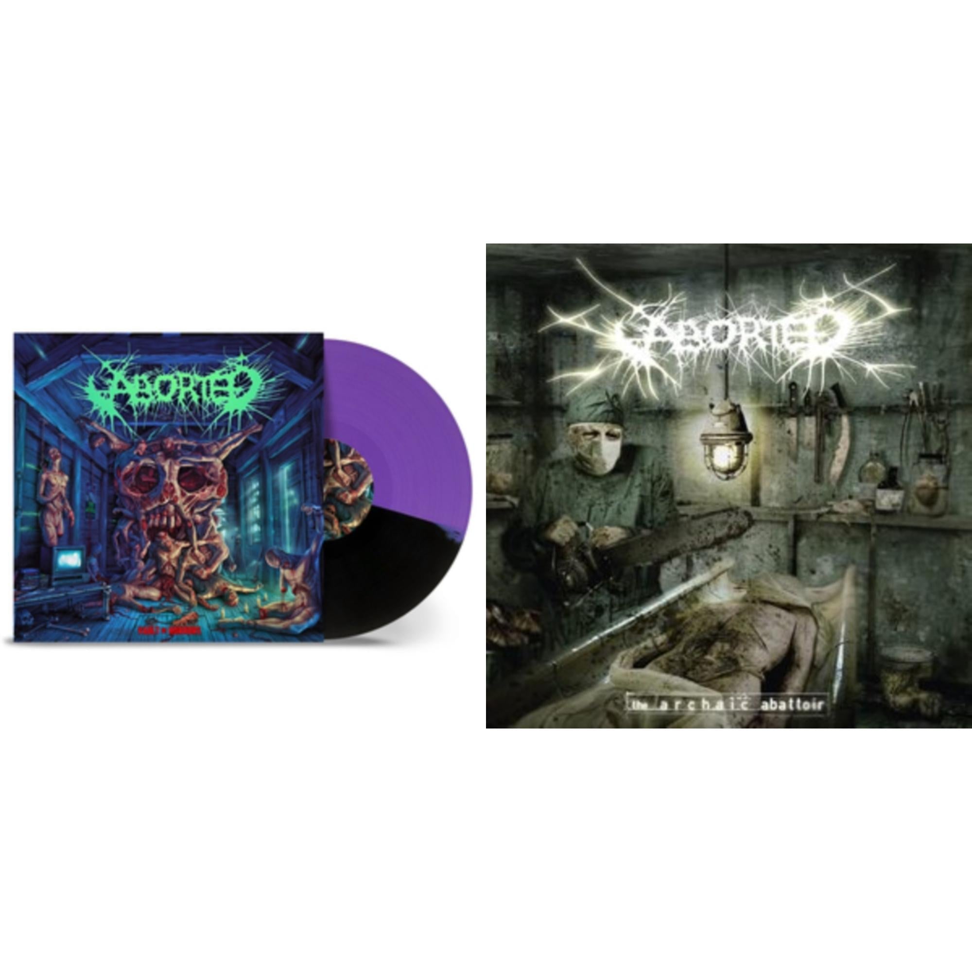 Archaic Abattoir (Limited Edition/Red LP Vinyl) & Vault Of Horrors (Purple Black Split LP Vinyl)