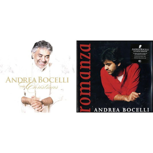 This is a 2 LP Vinyl SKU bundle.
1.This LP Vinyl is brand new.Format: LP VinylMusic Style: ReligiousThis item's title is: My ChristmasArtist: Andrea BocelliLabel: VERVEBarcode: 602547193636Release Date: 11/20/2015
2.This LP Vinyl is brand new.