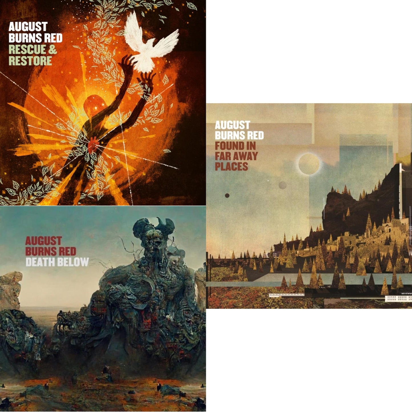 This is a 3 LP Vinyl SKU bundle.
1.This LP Vinyl is brand new.Format: LP VinylMusic Style: MetalcoreThis item's title is: Rescue & RestoreArtist: August Burns RedLabel: Solid StateBarcode: 810488029918Release Date: 8/25/2023
2.This LP Vinyl is brand new.