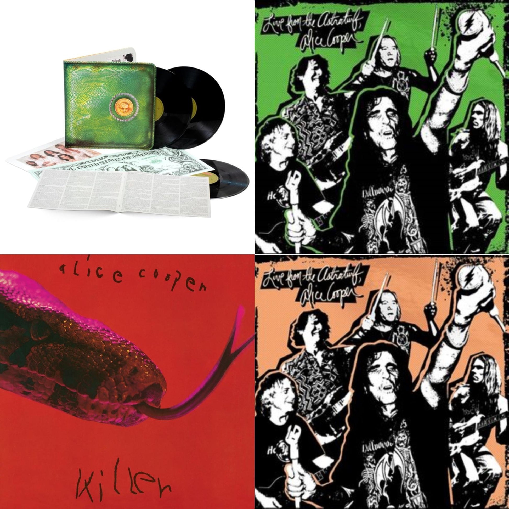 This is a 4 LP Vinyl SKU bundle.
1.This LP Vinyl is brand new.Format: LP VinylThis item's title is: Billion Dollar Babies (50Th Anniversary/Deluxe/3LP)Artist: Alice CooperBarcode: 603497832422Release Date: 3/8/2024
2.This LP Vinyl is brand new.