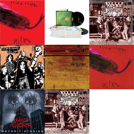 This is a 8 LP Vinyl SKU bundle.
1.This LP Vinyl is brand new.Format: LP VinylMusic Style: Classic RockThis item's title is: Killer (180G/50Th Anniversary/Die Cut Gatefold/Calendar)Artist: Alice CooperLabel: FRIDAY MUSIC TWOBarcode: 829421225676Release Date: 10/29/2021
2.