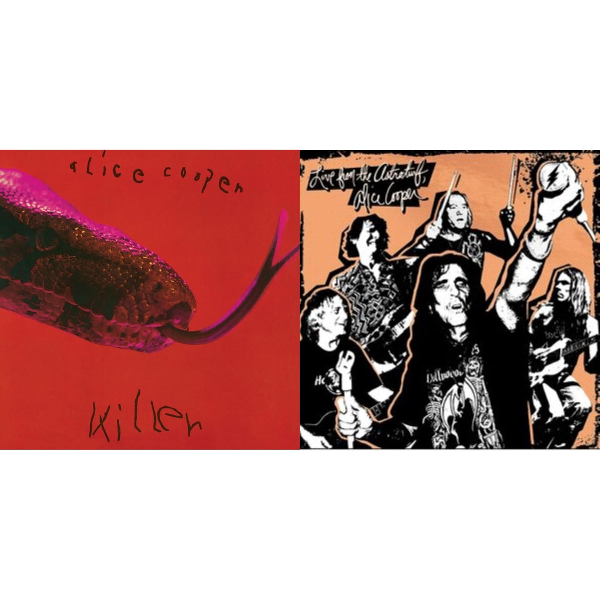 Alice Cooper - Live From The Astroturf (Apricoot LP Vinyl/DVD) & Killer (Expanded & Remastered/3LP)
