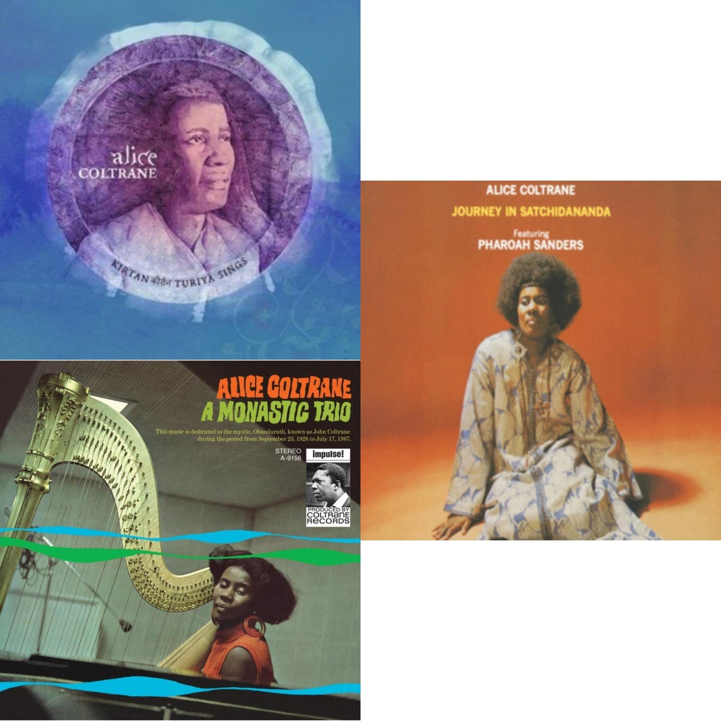 This is a 3 LP Vinyl SKU bundle.
1.This LP Vinyl is brand new.Format: LP VinylMusic Style: New AgeThis item's title is: Kirtan: Turiya Sings (2LP)Artist: Alice ColtraneLabel: IMPULSE!Barcode: 602435939766Release Date: 7/16/2021
2.This LP Vinyl is brand new.