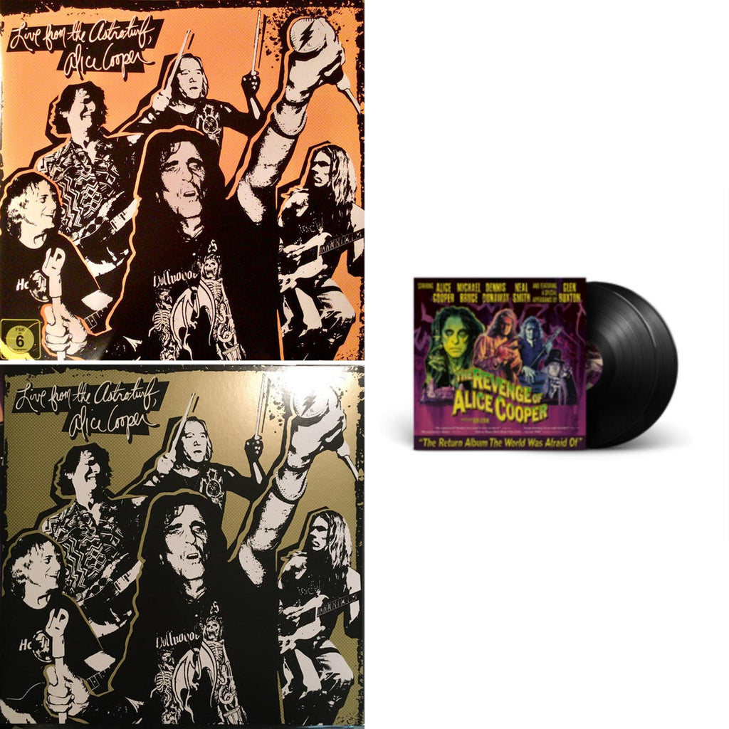 Live From The Astroturf (Apricoot LP Vinyl/DVD) & Live From The Astroturf (Gold LP Vinyl/DVD) & Revenge Of Alice Cooper (2LP)