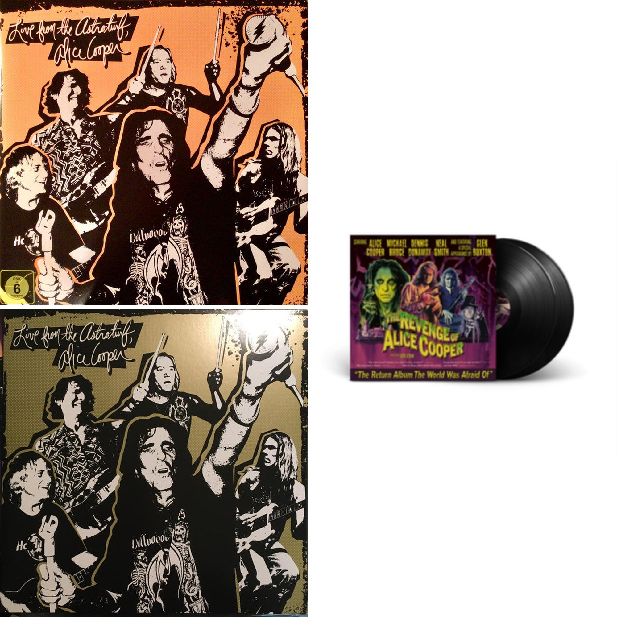 Live From The Astroturf (Apricoot LP Vinyl/DVD) & Live From The Astroturf (Gold LP Vinyl/DVD) & Revenge Of Alice Cooper (2LP)