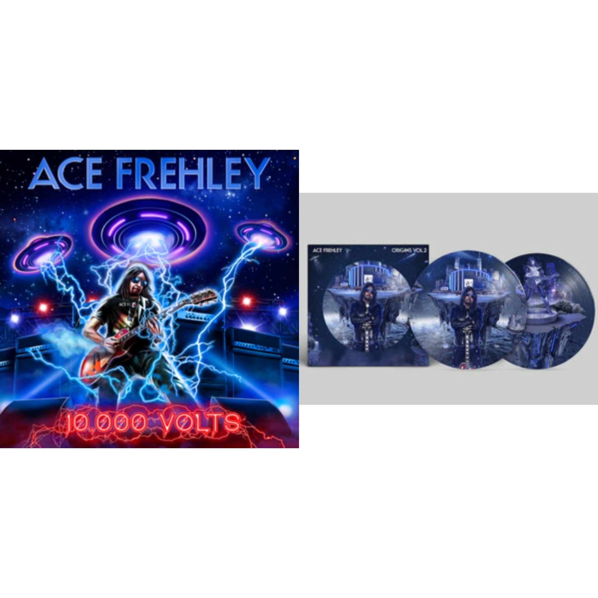 10,000 Volts (Edge Only Splatter/Metal Gym Locker/Red Splatter LP Vinyl) & Origins: Vol. 2 (Picture Disc)