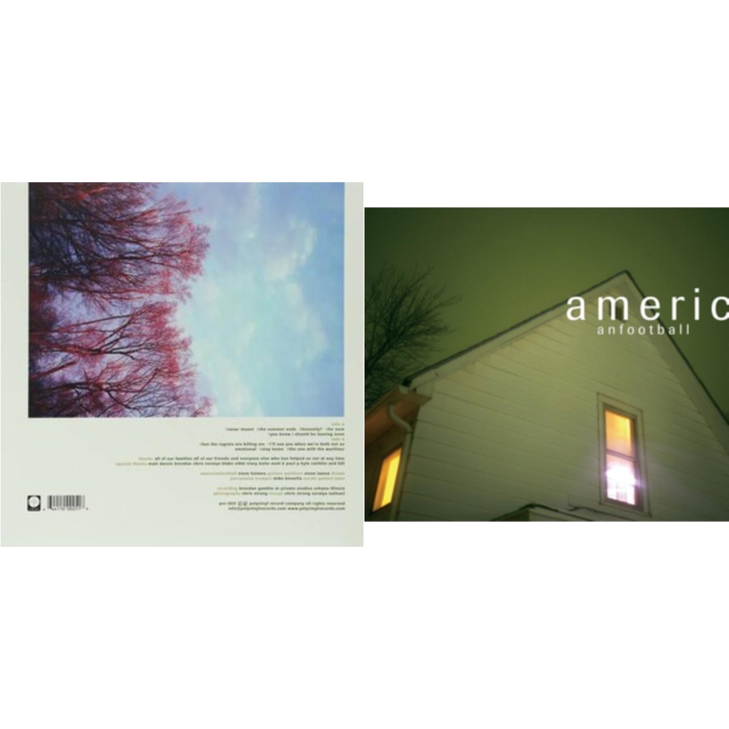 This is a 2 LP Vinyl SKU bundle.
1.This LP Vinyl is brand new.Format: LP VinylMusic Style: Alternative RockThis item's title is: American Football (Limited Edition)Artist: American FootballLabel: POLYVINYL RECORDSBarcode: 644110002518Release Date: 5/24/2005
2.