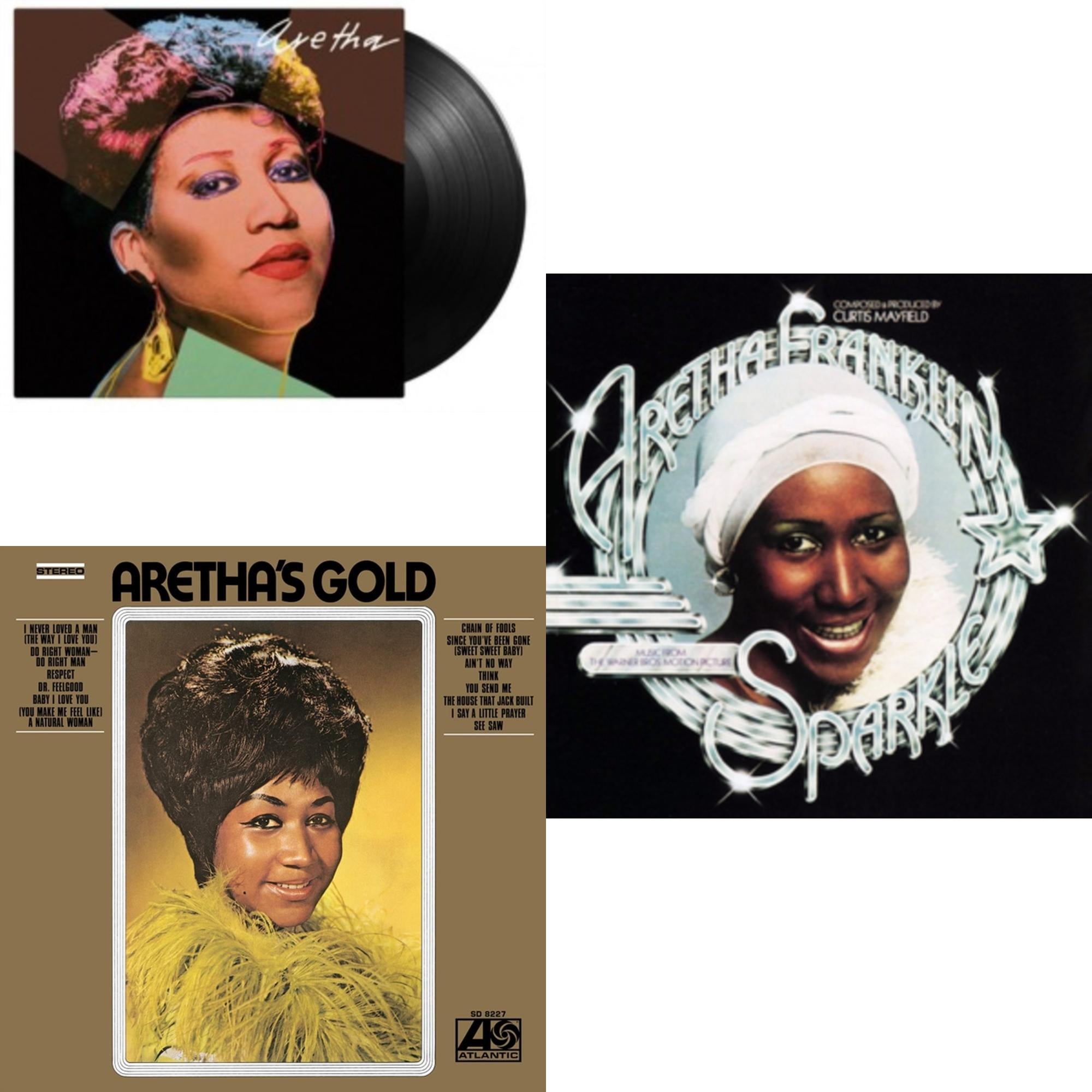 This is a 3 LP Vinyl SKU bundle.
1.This LP Vinyl is brand new.Format: LP VinylThis item's title is: Aretha (180G)Artist: Aretha FranklinLabel: MUSIC ON VINYLBarcode: 8719262020979Release Date: 9/24/2021
2.This LP Vinyl is brand new.