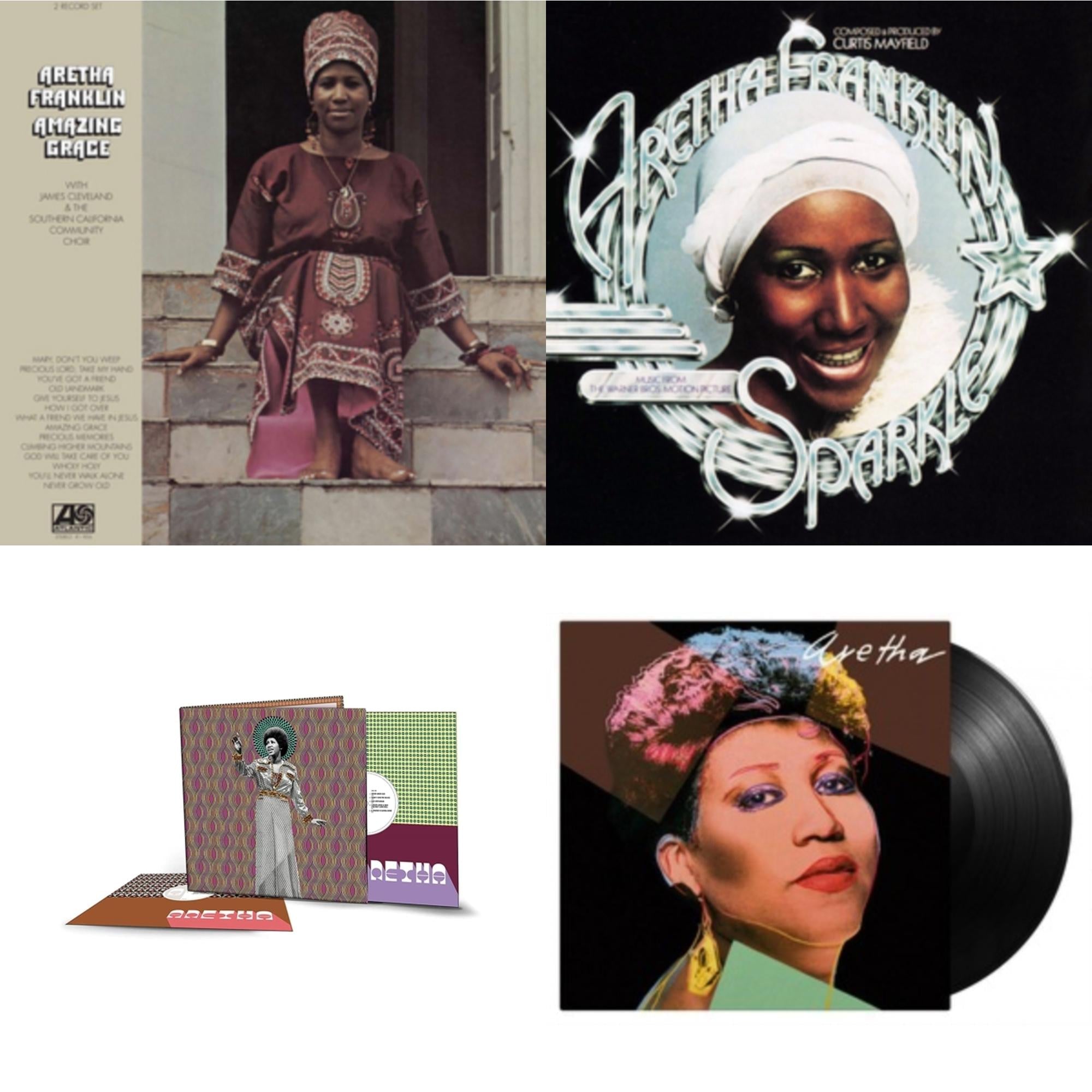 Amazing Grace & Sparkle (Crystal Clear LP Vinyl) (Syeor) & Aretha (2LP/140G) & Aretha (180G)