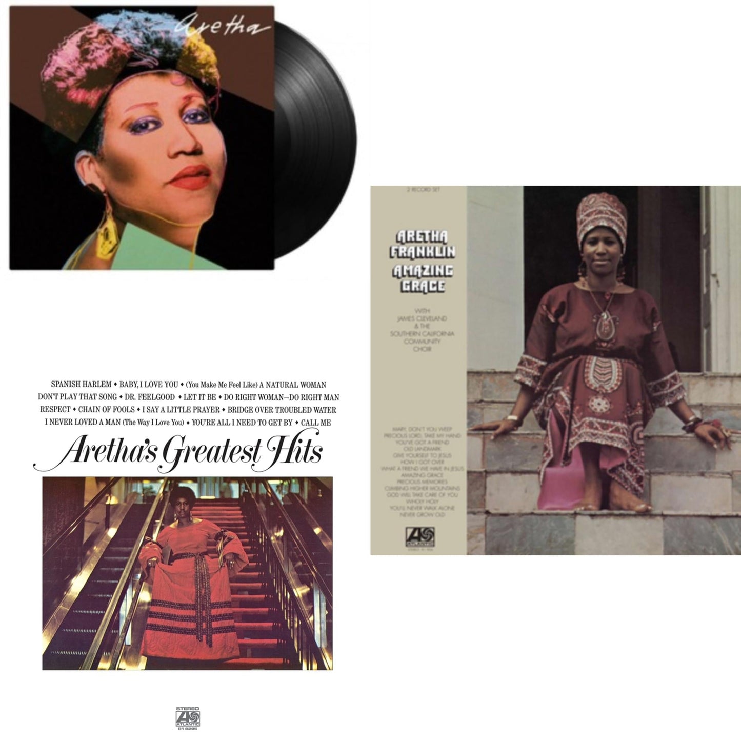 This is a 3 LP Vinyl SKU bundle.
1.This LP Vinyl is brand new.Format: LP VinylThis item's title is: Aretha (180G)Artist: Aretha FranklinLabel: MUSIC ON VINYLBarcode: 8719262020979Release Date: 9/24/2021
2.This LP Vinyl is brand new.