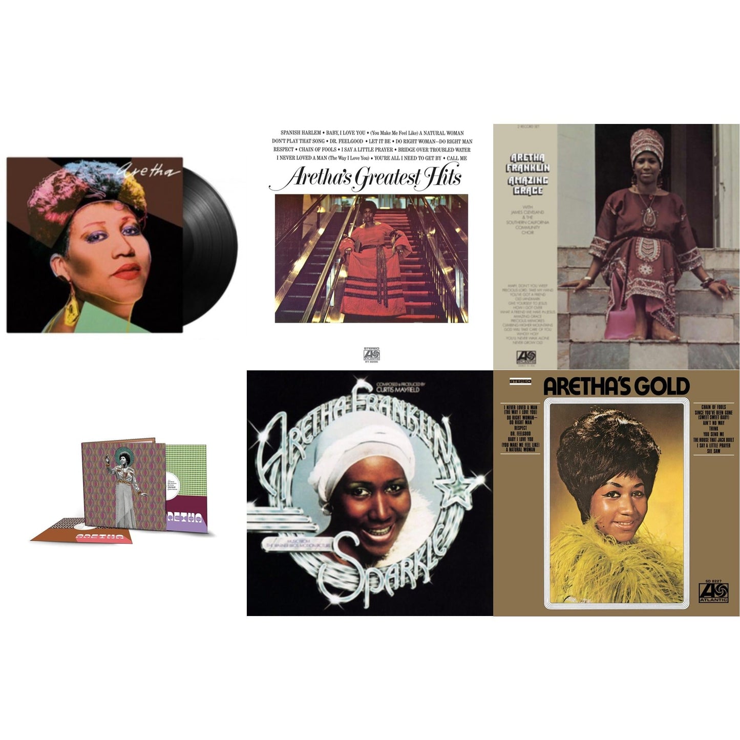 This is a 6 LP Vinyl SKU bundle.
1.This LP Vinyl is brand new.Format: LP VinylThis item's title is: Aretha (180G)Artist: Aretha FranklinLabel: MUSIC ON VINYLBarcode: 8719262020979Release Date: 9/24/2021
2.This LP Vinyl is brand new.