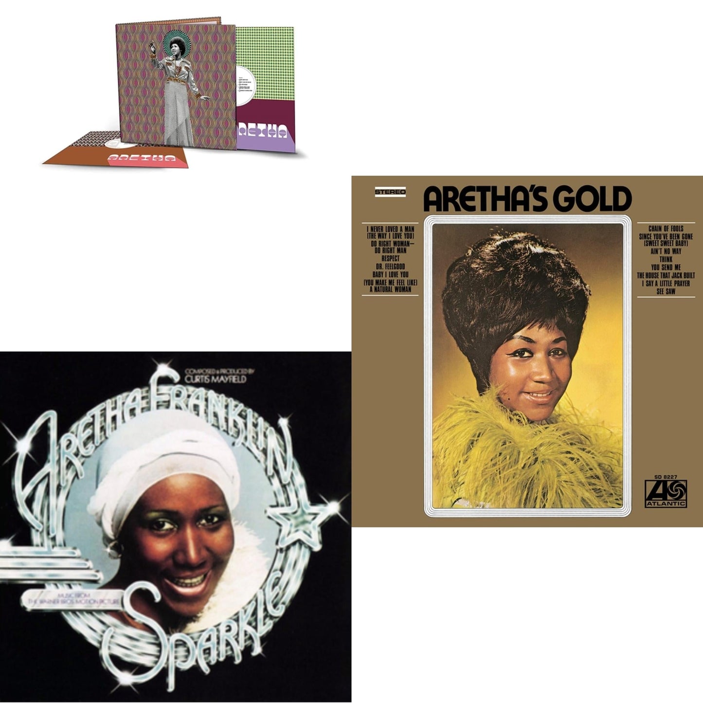 This is a 3 LP Vinyl SKU bundle.
1.This LP Vinyl is brand new.Format: LP VinylMusic Style: SoulThis item's title is: Aretha (2LP/140G)Artist: Aretha FranklinLabel: ATLANTIC CATALOG GROUPBarcode: 603497846214Release Date: 7/30/2021
2.This LP Vinyl is brand new.