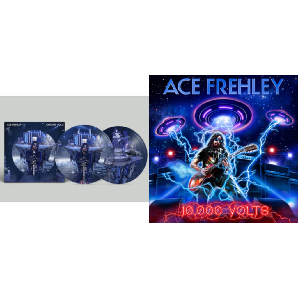 This is a 2 LP Vinyl SKU bundle.
1.This LP Vinyl is brand new.Format: LP VinylMusic Style: Classic RockThis item's title is: 10,000 Volts (Orange Tabby LP Vinyl)Artist: Ace FrehleyLabel: MNRK HeavyBarcode: 634164402990Release Date: 2/23/2024
2.This LP Vinyl is brand new.