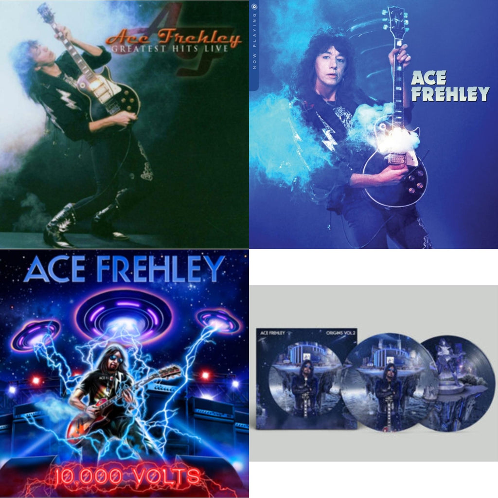 Greatest Hits Live & Now Playing (Blue LP Vinyl) & 10,000 Volts (Edge Only Splatter/Metal Gym Locker/Red Splatter LP Vinyl) & Origins: Vol. 2 (Picture Disc)