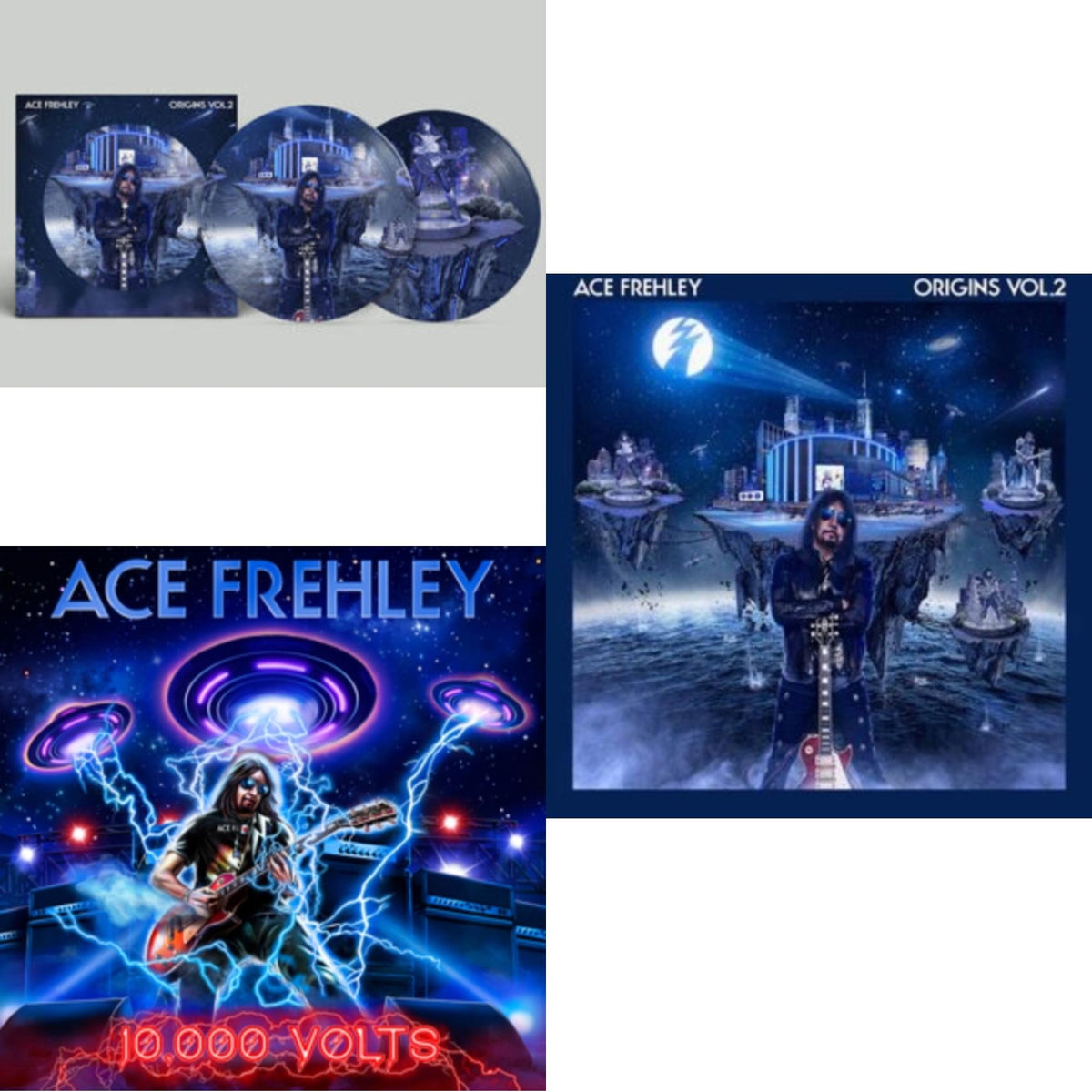 10,000 Volts (Orange Tabby LP Vinyl) & Origins Vol.2 (Blue & White LP Vinyl) & Origins: Vol. 2 (Picture Disc)