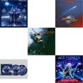 Ace Frehley - Greatest Hits Live & 10,000 Volts (Edge Only Splatter/Metal Gym Locker/Red Splatter LP Vinyl) & Origins Vol.2 (Blue & White LP Vinyl) & Origins: Vol. 2 (Picture Disc) & Frehley's Comet (Red & Blue Hand Poured Effect LP Vinyl)