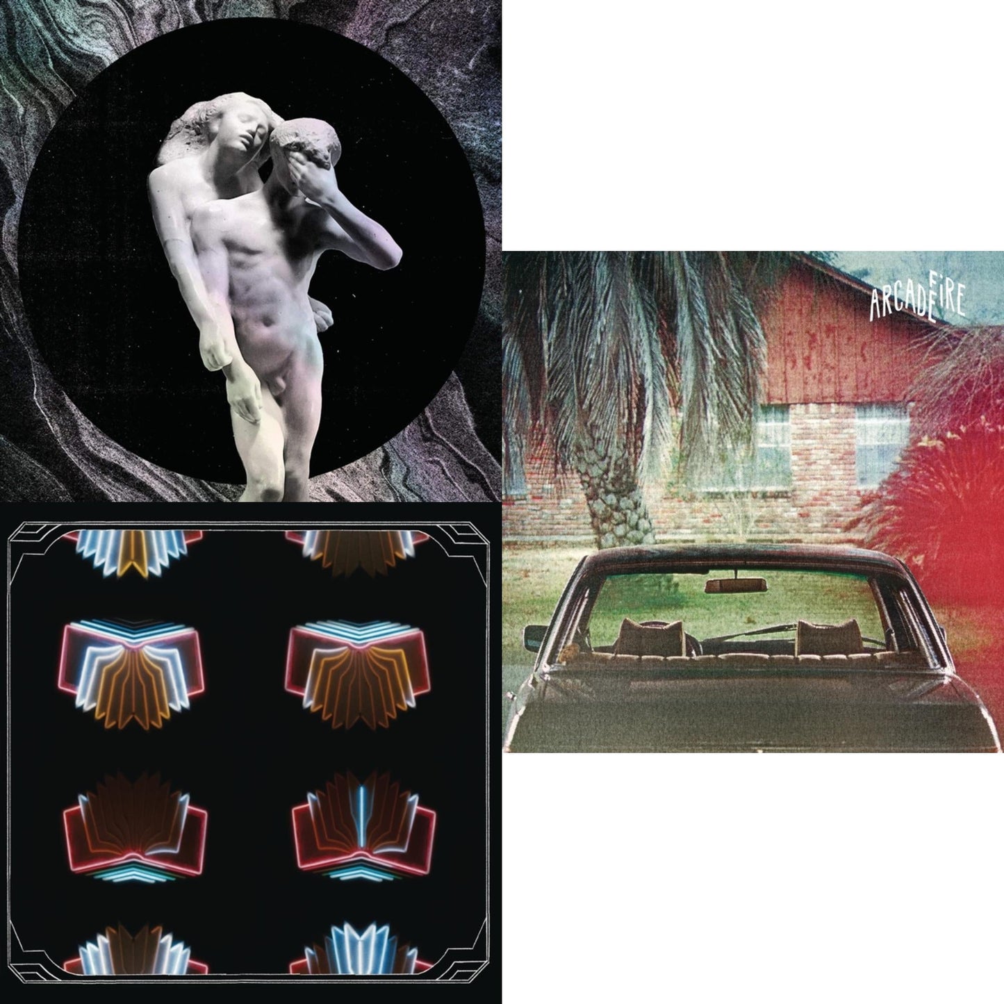 This is a 3 LP Vinyl SKU bundle.
1.This LP Vinyl is brand new.Format: LP VinylMusic Style: Indie RockThis item's title is: Reflektor (2LP/180G)Artist: Arcade FireLabel: LEGACYBarcode: 190758744018Release Date: 2/5/2021
2.This LP Vinyl is brand new.