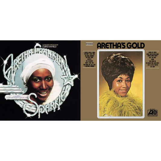 This is a 2 LP Vinyl SKU bundle.
1.This LP Vinyl is brand new.Format: LP VinylMusic Style: SoundtrackThis item's title is: Sparkle (Crystal Clear LP Vinyl) (Syeor)Artist: Aretha FranklinLabel: ATLANTIC CATALOG GROUPBarcode: 603497843862Release Date: 1/7/2022
2.