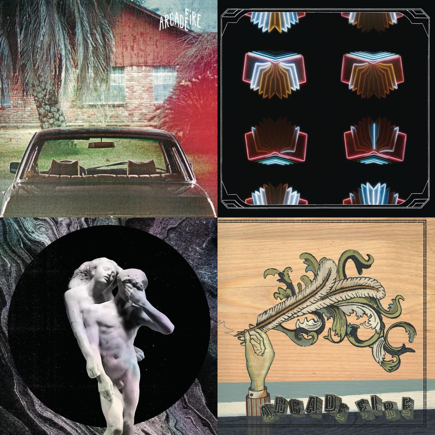 This is a 4 LP Vinyl SKU bundle.
1.This LP Vinyl is brand new.Format: LP VinylMusic Style: Alternative RockThis item's title is: Suburbs (2LP/150G/Gatefold)Artist: Arcade FireLabel: LEGACYBarcode: 889854626310Release Date: 12/22/2017
2.This LP Vinyl is brand new.